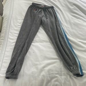 Aviator nation sweatpants grey and blue super cute just too small for me!! 😊💗